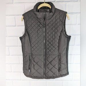 Andrew Marc Black Quilted Midweight Vest